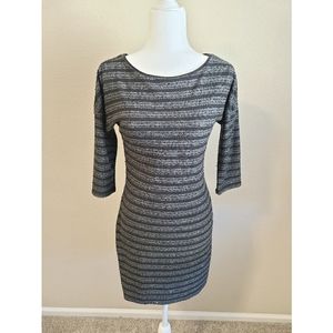 Express Striped Sequin Dress